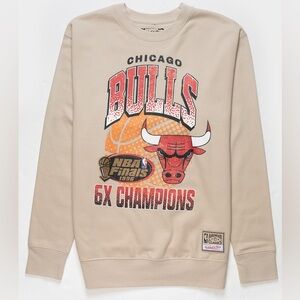 Mitchell and Ness Chicago Bulls Sweatshirt - 6x Champions - Men’s Small S - New